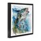 Stupell Industries Water Splashing Fish Floater Framed Canvas Wall Art Design by LSR Design Studio